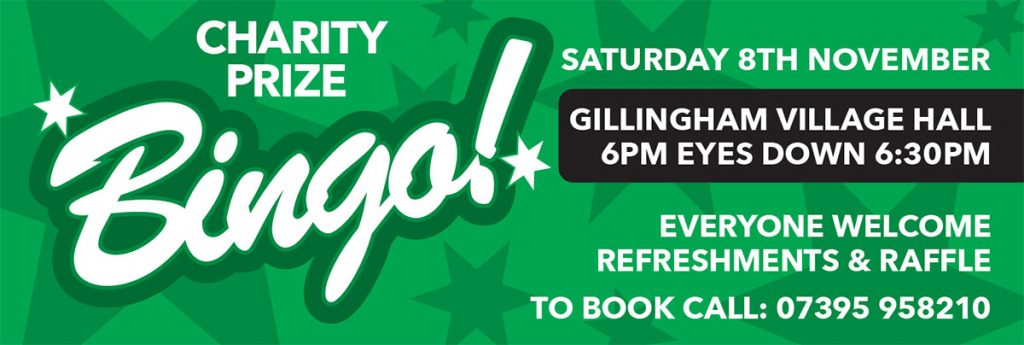 CHARITY PRIZE BINGO SATURDAY 8th NOVEMBER image